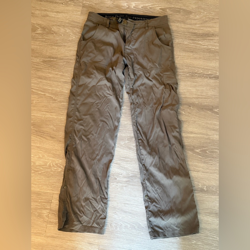 Prana Khaki Relaxed Fit Pants 30 x 32